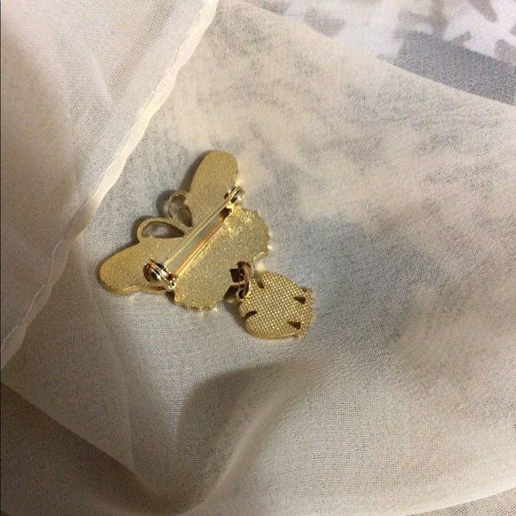 UNIQUE & Beautiful Vintage Butterfly & Eagle #32 Charm Brooch Pin Eagle Charm - Picture 7 of 16